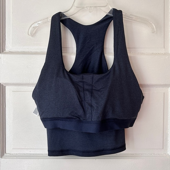 Old Navy Active Cloud+ Heather Blue Padded Sports Bra Light Support NWT XL - Picture 17 of 17